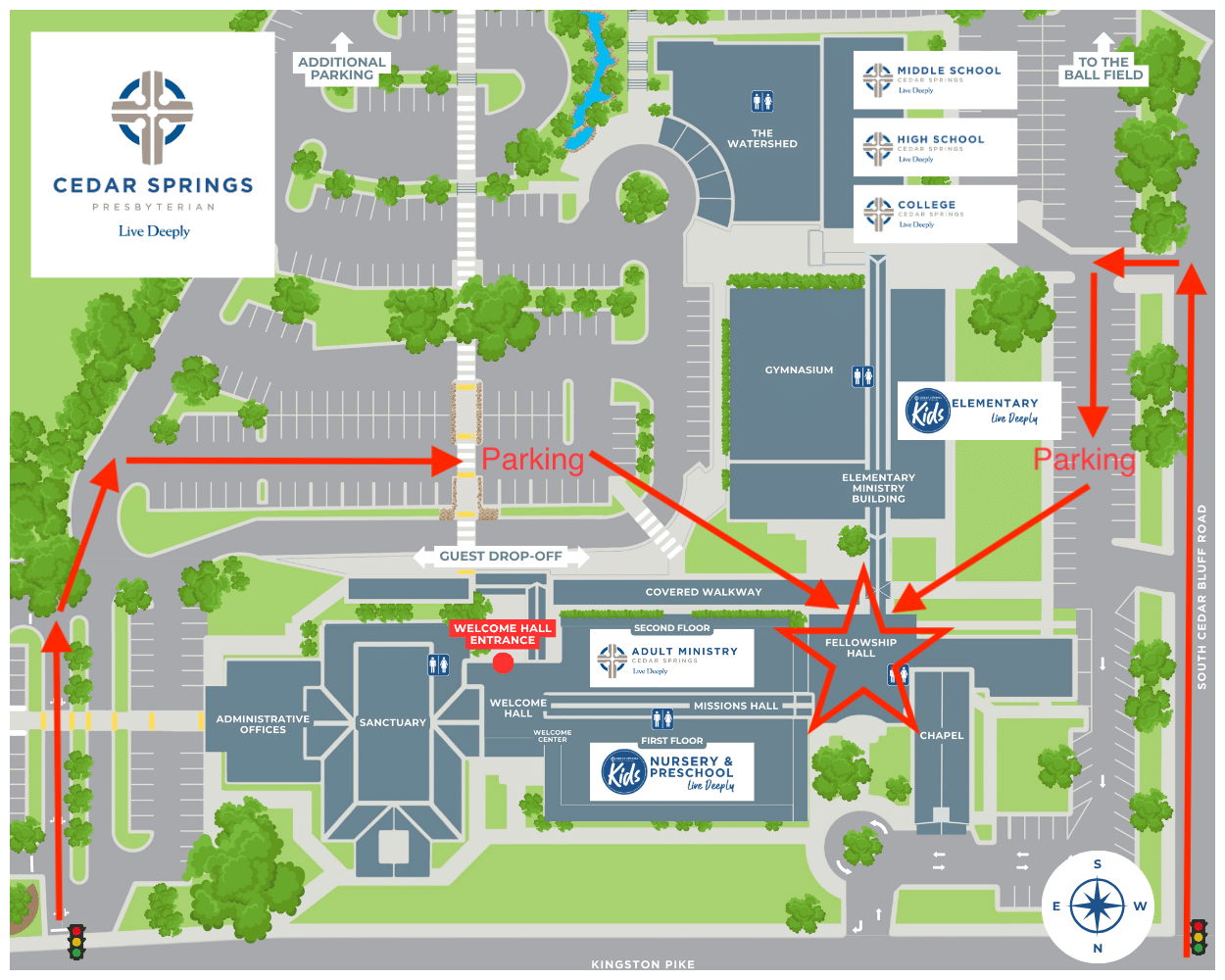 CSPC Fellowship Hall Map